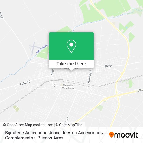 Mapa de Bijouterie-Accesorios-Juana de Arco Accesorios y Complementos