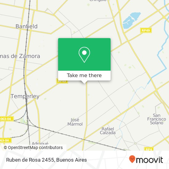 Ruben de Rosa 2455 map