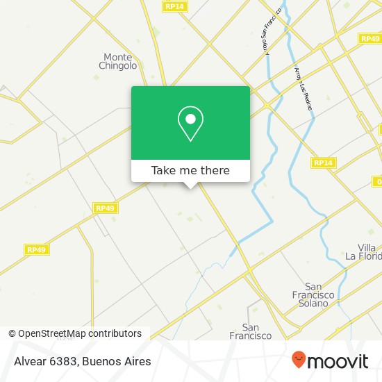 Alvear 6383 map