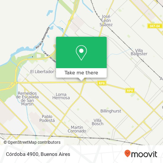 Córdoba 4900 map