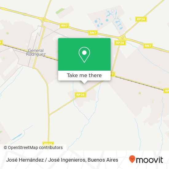 José Hernández / José Ingenieros map