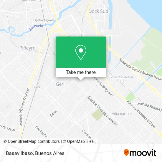 Mapa de Basavilbaso