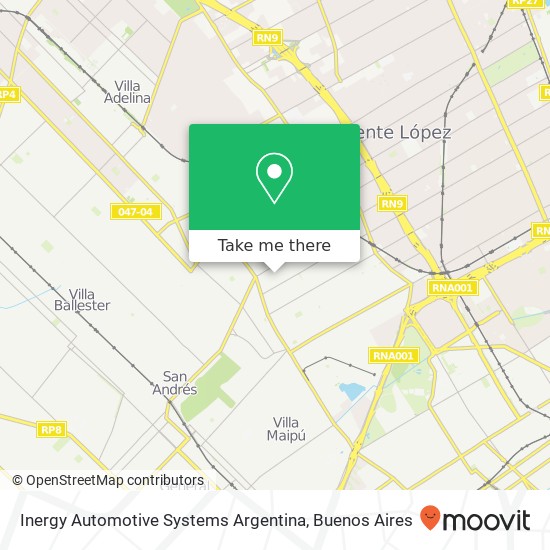 Mapa de Inergy Automotive Systems Argentina