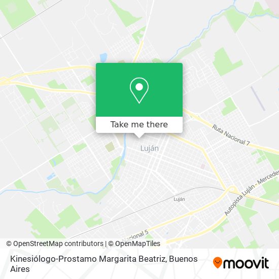 Kinesiólogo-Prostamo Margarita Beatriz map