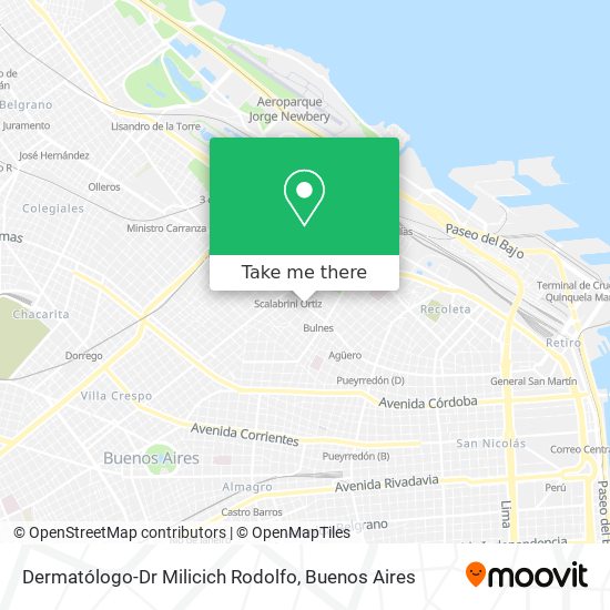 Dermatólogo-Dr Milicich Rodolfo map