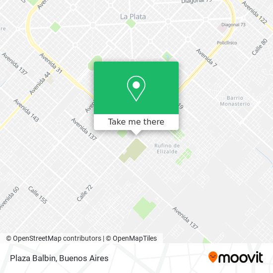 Plaza Balbin map