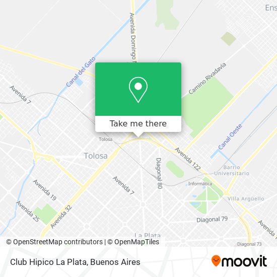 Club Hipico La Plata map