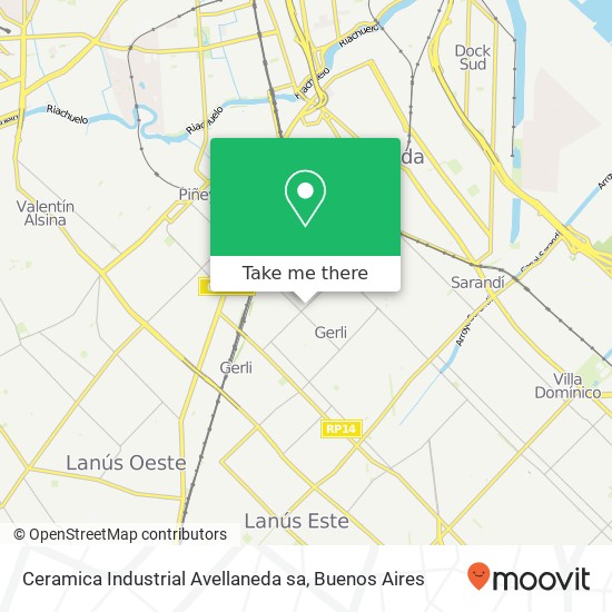 Ceramica Industrial Avellaneda sa map