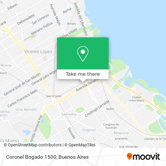 Coronel Bogado 1500 map