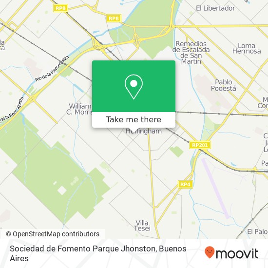 Sociedad de Fomento Parque Jhonston map