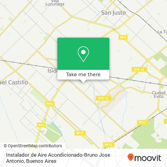 Instalador de Aire Acondicionado-Bruno Jose Antonio map