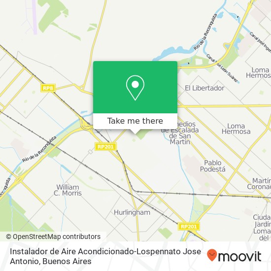 Instalador de Aire Acondicionado-Lospennato Jose Antonio map