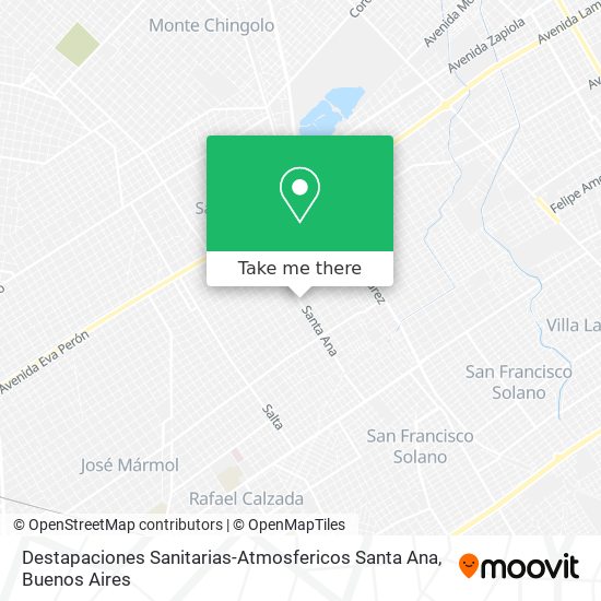 Destapaciones Sanitarias-Atmosfericos Santa Ana map