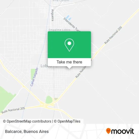 Balcarce map