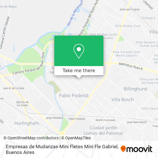 Mapa de Empresas de Mudanzas-Mini Fletes Mini Fle Gabriel