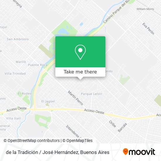 de la Tradición / José Hernández map