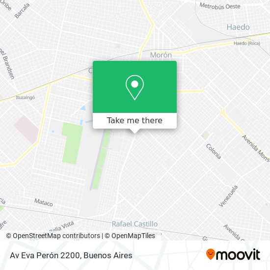 Av Eva Perón 2200 map