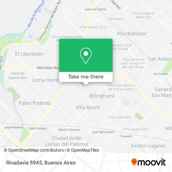 Rivadavia 5945 map