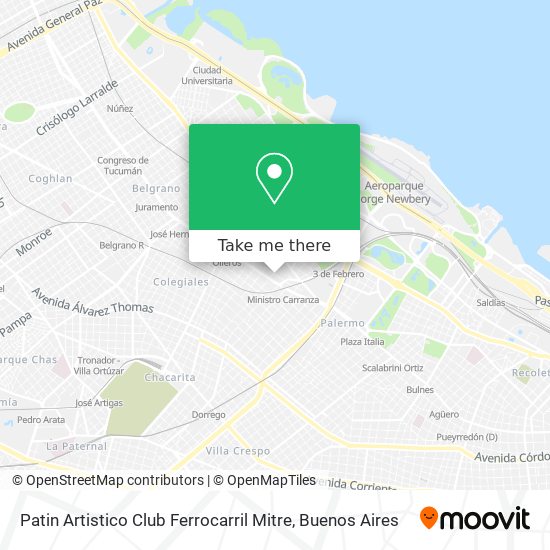 Mapa de Patin Artistico Club Ferrocarril Mitre