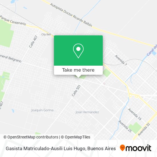 Gasista Matriculado-Ausili Luis Hugo map