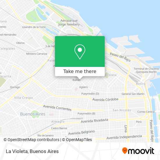 Mapa de La Violeta