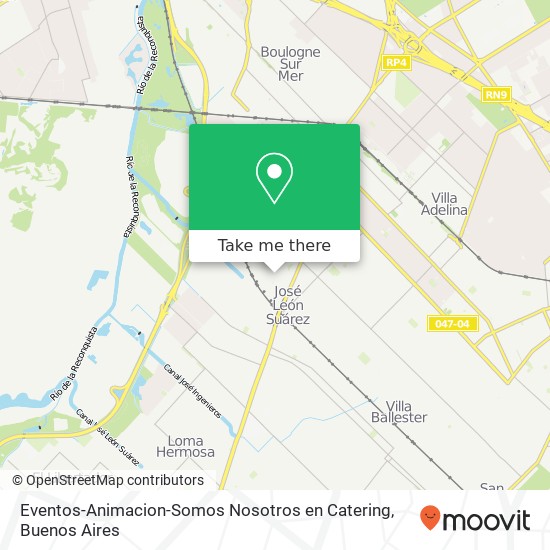 Eventos-Animacion-Somos Nosotros en Catering map