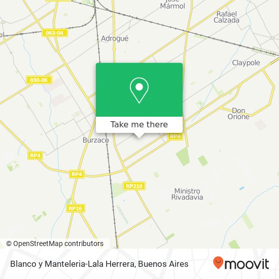 Mapa de Blanco y Manteleria-Lala Herrera