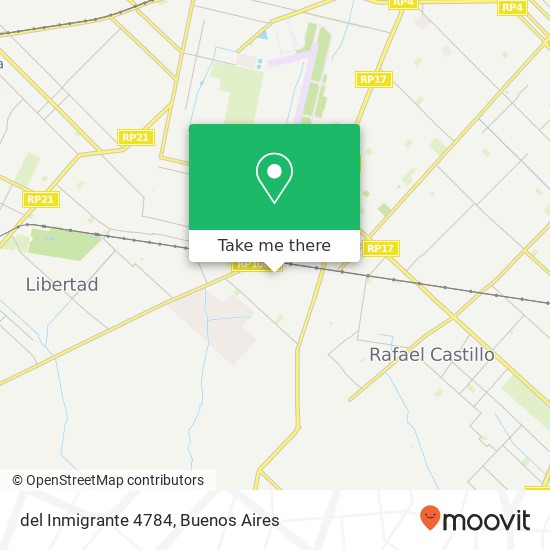 del Inmigrante 4784 map