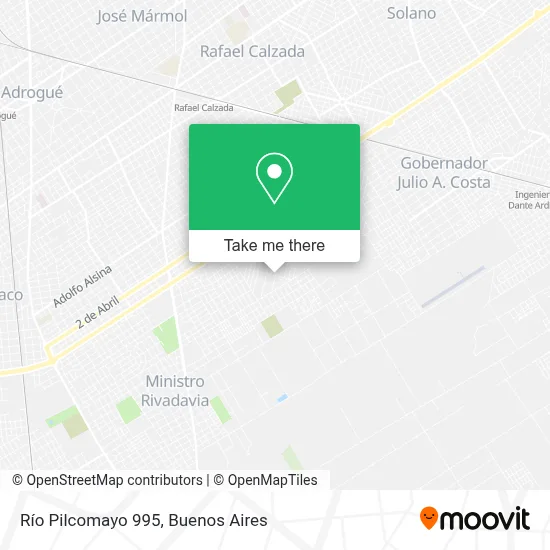 Río Pilcomayo 995 map
