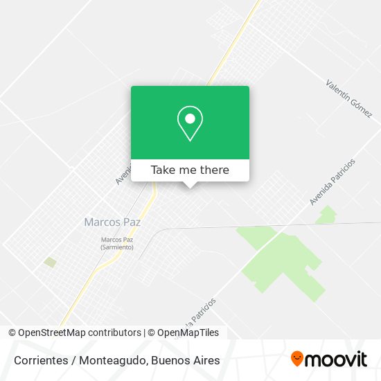 Mapa de Corrientes / Monteagudo