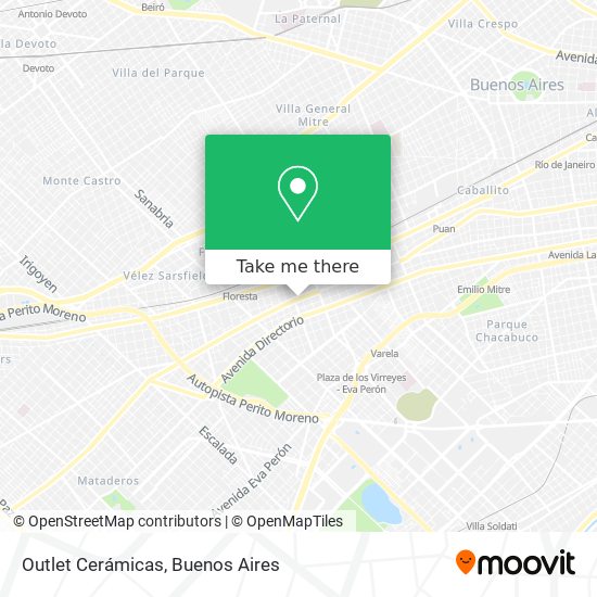 Mapa de Outlet Cerámicas