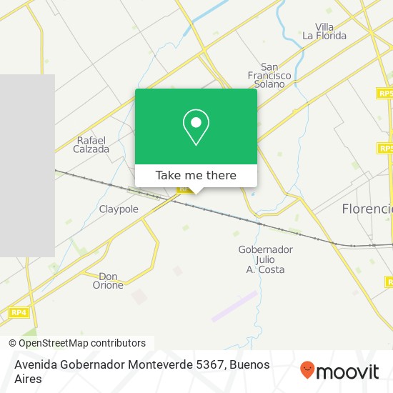 Avenida Gobernador Monteverde 5367 map
