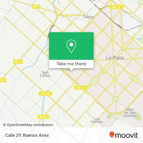Calle 29 map