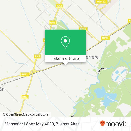 Mapa de Monseñor López May 4000