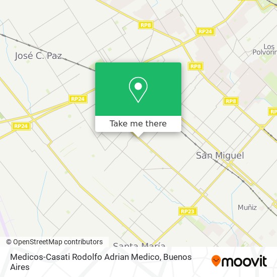 Mapa de Medicos-Casati Rodolfo Adrian Medico