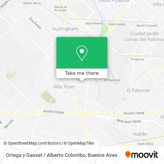 Ortega y Gasset / Alberto Colombo map