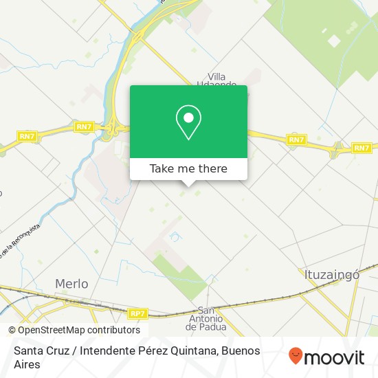 Santa Cruz / Intendente Pérez Quintana map