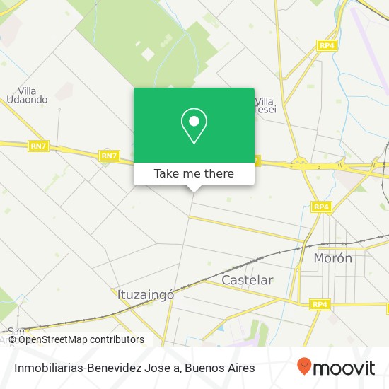 Mapa de Inmobiliarias-Benevidez Jose a