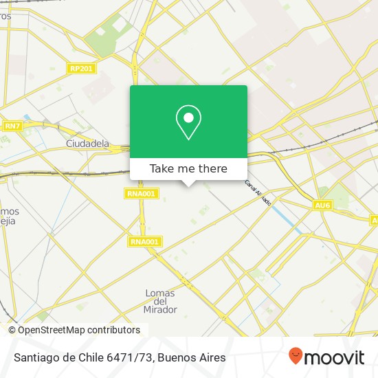 Santiago de Chile 6471/73 map