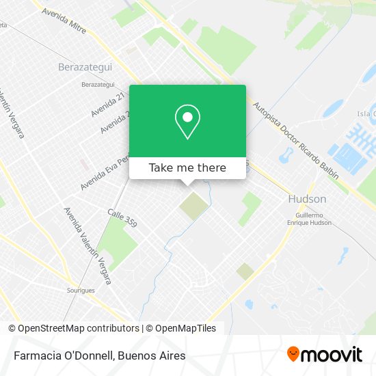 Mapa de Farmacia O'Donnell