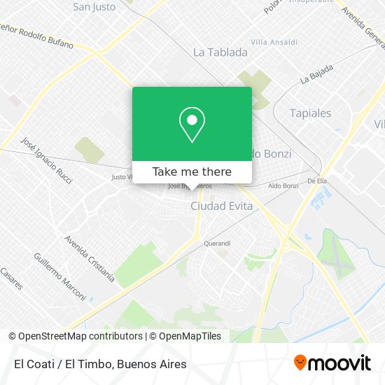 Mapa de El Coati / El Timbo
