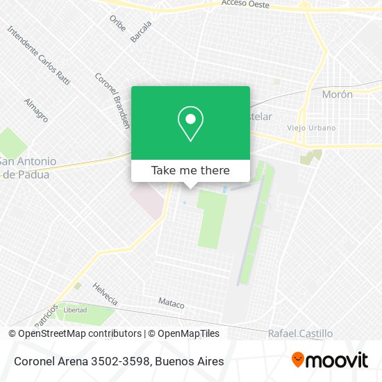 Coronel Arena 3502-3598 map