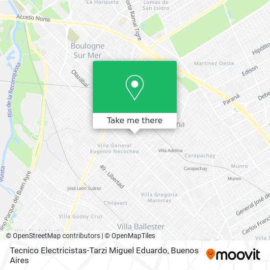 Tecnico Electricistas-Tarzi Miguel Eduardo map