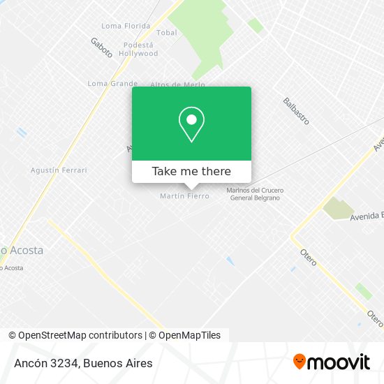 Ancón 3234 map