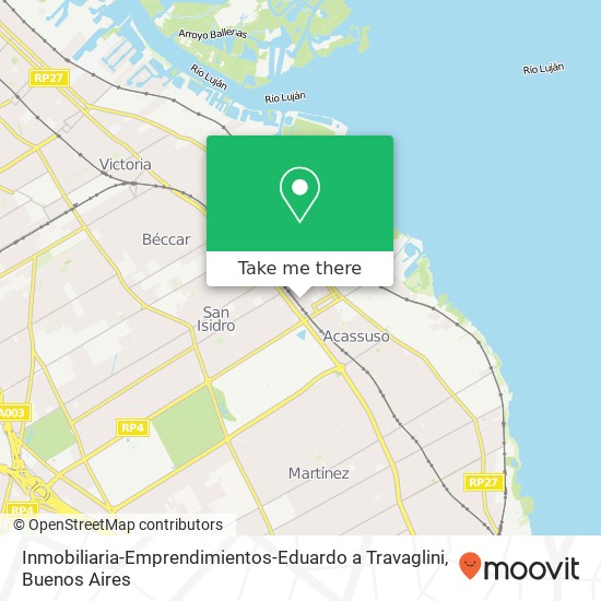 Inmobiliaria-Emprendimientos-Eduardo a Travaglini map