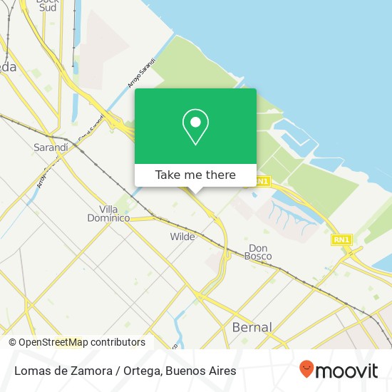 Mapa de Lomas de Zamora / Ortega