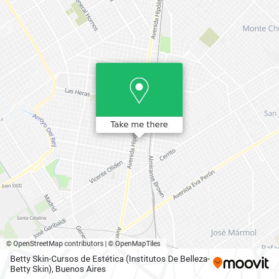 Betty Skin-Cursos de Estética (Institutos De Belleza-Betty Skin) map