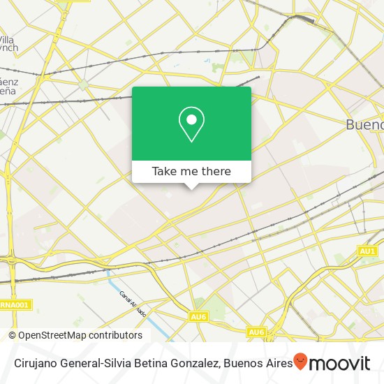 Cirujano General-Silvia Betina Gonzalez map