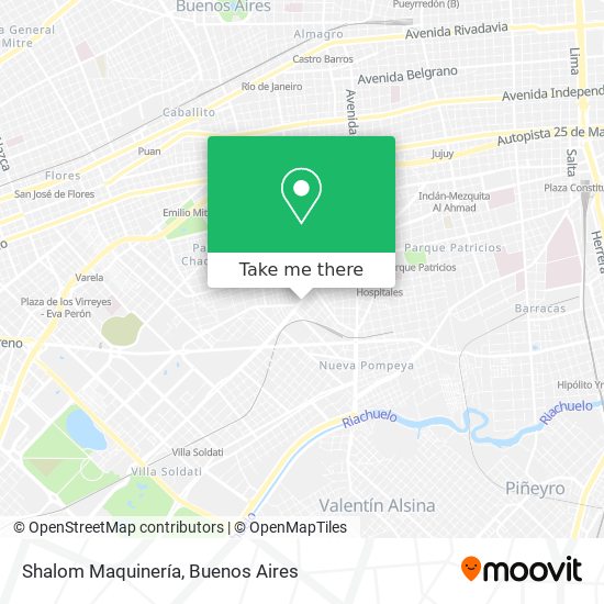 Shalom Maquinería map