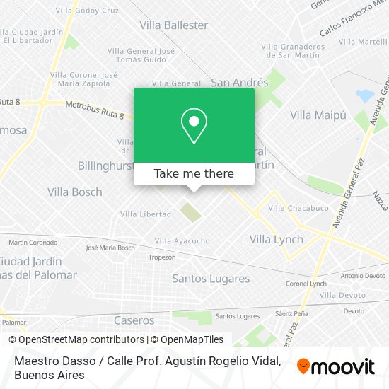 Maestro Dasso / Calle Prof. Agustín Rogelio Vidal map